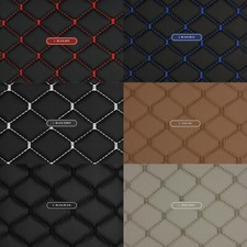 Quilted Vinyl Grain Faux