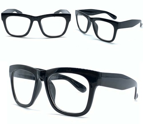 Thick vintage clear lens - thick,