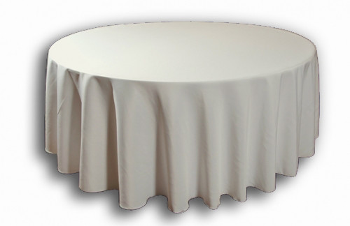 Ivory plain round banqueting - round,