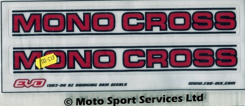 Mono cross swingarm - cross, decals