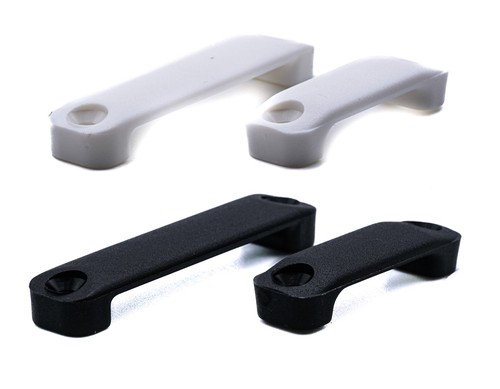White black nylon webbing - white,