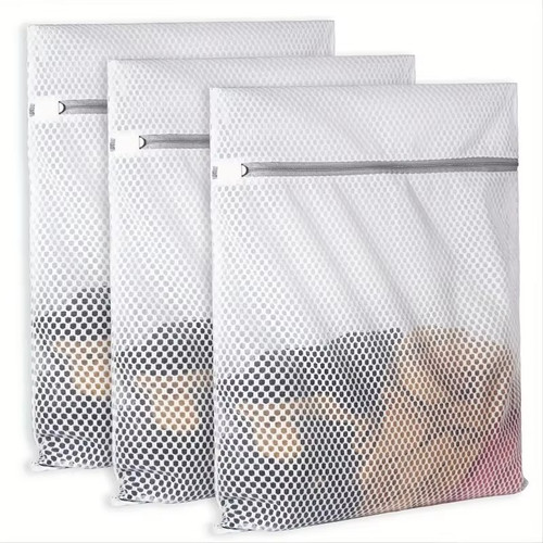 Zipped wash laundry bag - wash, gray