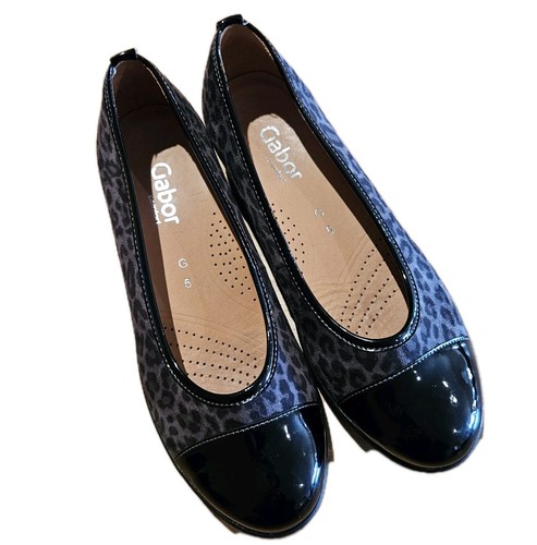Gabor leopard print black - gabor,