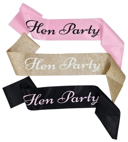 Hen party sashes pink - 1-30,