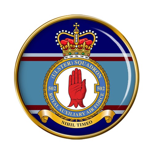 502 squadron rauxaf pin badge - 502,
