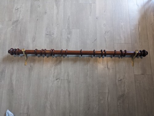 Antique mahogany curtain - antique,