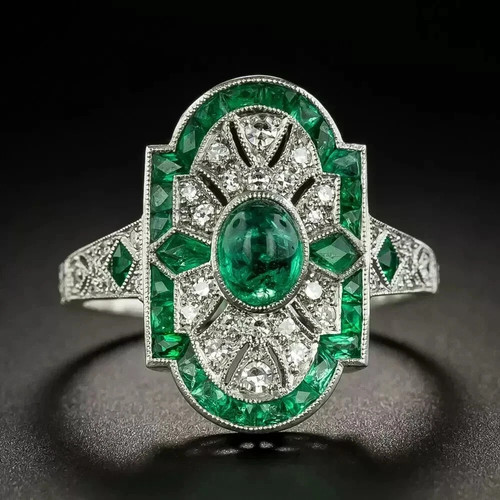 30ct art deco style lab - art,