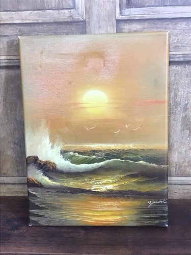 Vintage 1970s oil painting - vintage,