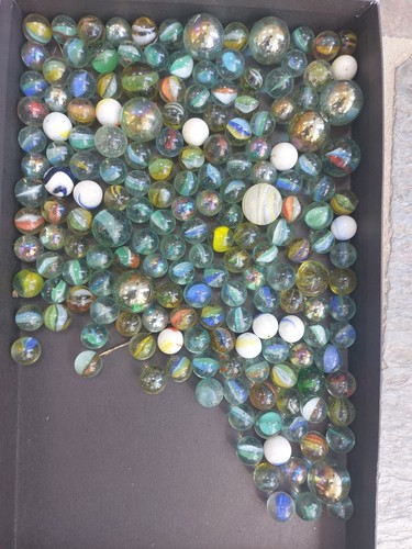 Old vintage glass marbles - old, /