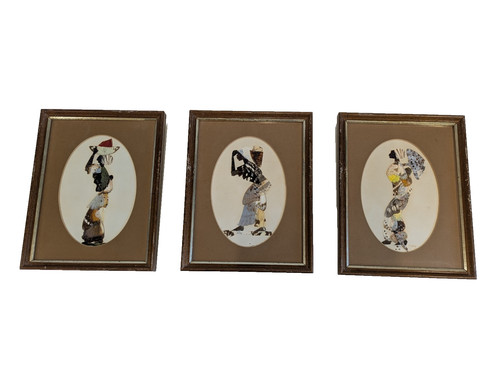 Set vintage african - a, of