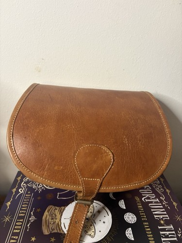 Vintage tan real leather - vintage,