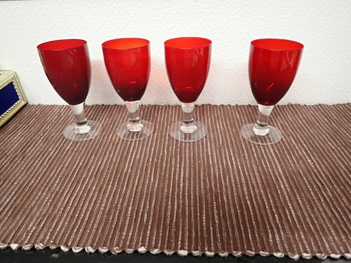 Beautiful set 4 cranberry - 4,