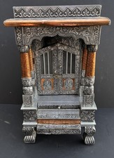 Handcrafted Hindu Temple Mandir Mandap for Pooja Worship Wall Art