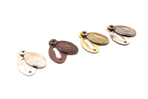 Beehive escutcheon oval - escutcheon, reeded