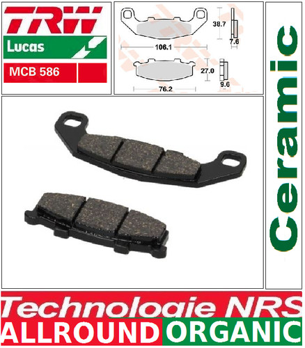 Set rear brake pads - rear,
