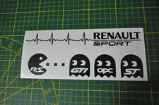  Pac Man Renault RS 40x200mm stickers + LIFE LINE 26x210mm 