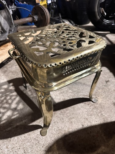 Lovely victorian brass footman - lovely,