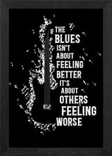 The Blues Guitar Framed Wall