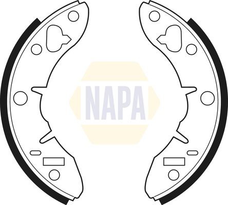 Napa brake shoe set axle - set, kit