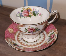 Footed Cup & Saucer Set LADY