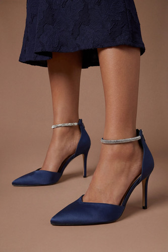 Coast navy court shoes womens - navy,