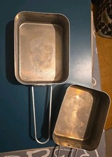 Mess Kit Tins 2 Piece set Alumininum Camping food plate bowl