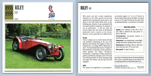 Riley imp 1933 35 sports - -, 1933-35