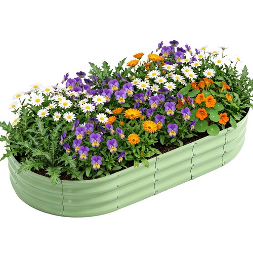 Garden raised bed galvanised - garden,