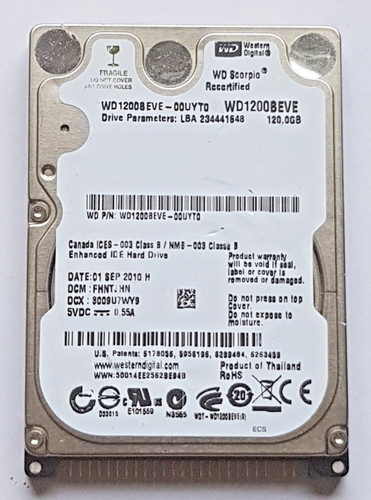 120gb ide western - ide, digital
