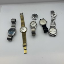 Bundle Of 6 Vintage Men’s Watches Mechanical Wind Up Job Lot Parts Repair Spares