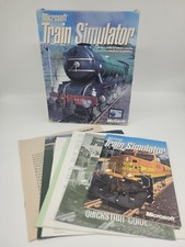 Microsoft Train Simulator PC Big Box game Vintage Original DRIVING Sim 