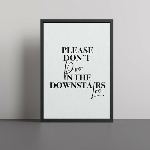 Please don poo the loo - please, don't