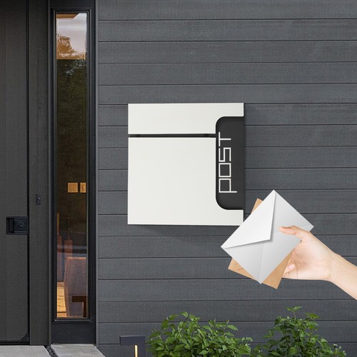 Rectangular post box - box, large