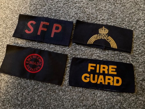 Ww2 armbands wartime blitz - x,
