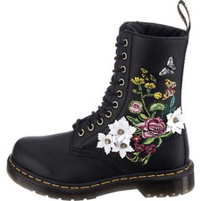 Dr. Martens Women's 1490 Floral Bloom Leather Vonda 10-Eye Boots RARE!!!!
