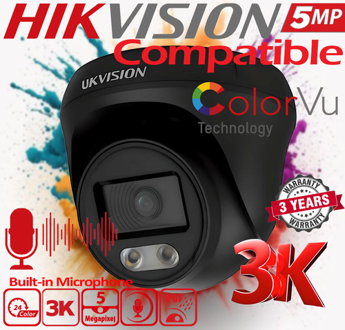Hikvision compatible 5mp audio - compatible,