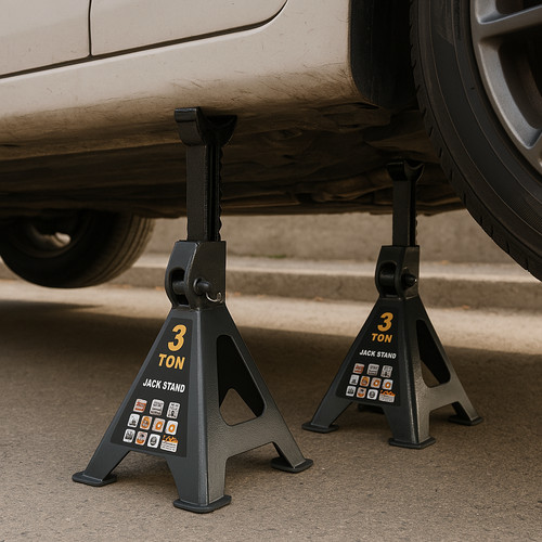 Car jack axle stand pair - jack,
