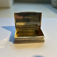 Antique Sterling Silver Snuff