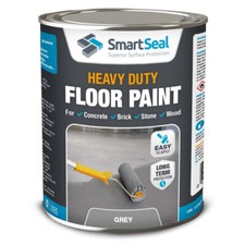 SmartrSeal Garage Heavy Duty Hard Wearing Floor Paint  Grey - 2.5L & 5L