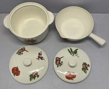 Norway Flint Norsk Egersund Casserole Dish & Cooking Pan with Handle Porcelain