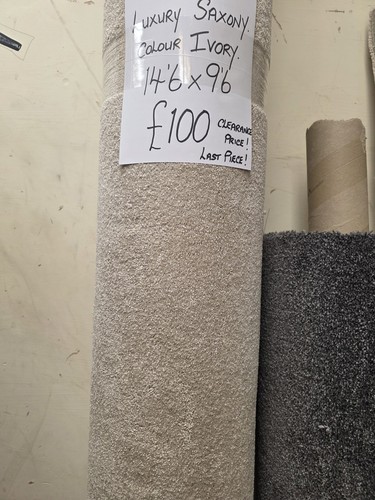 Carpet remnant colour ivory - colour,