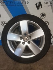 Genuine VW Passat 7.5 x 17 Inch 5x112 Single Alloy Wheel & Tyre 3C0 601 025 E