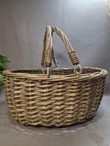 Vintage shopping basket fruit - vintage,