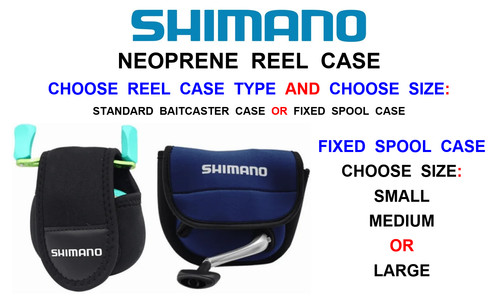 Shimano neoprene reel case - shimano,