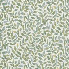 Vinyl Wallpaper Ameroso Leaf Trail Green Embossed Texture Erismann Opus 10462-07