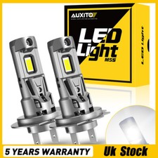 2x H7 LED Headlight Bulb Kit High Low Beam 200W 50000LM Super Bright 6500K White