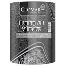 CROMAR Roofing Felt Adhesive Shed Successive Layers Of WaterProof 1/2.5/5/25 Ltr