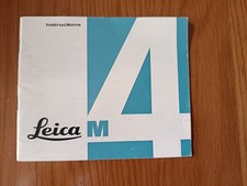 Leica M 4 Camera Instruction