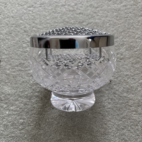 Cut glass rose - cut, bowl