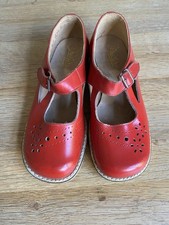 Vintage Czechoslovakian Red Leather Children’s Shoes 